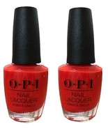 2 Pack OPI Nail Polish Lacquer ~A RED VIVAL CITY NL L22~ Red Coral Shade... - $20.36 CAD