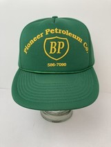 Vintage BP Pioneer Petroleum Hat Foam Snapback Cap Green Excellent - $27.67