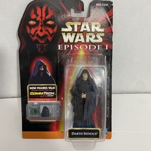 1998 Hasbro Star Wars Episode 1 Darth Sidious Action Figure With CommTech Chip - $9.12