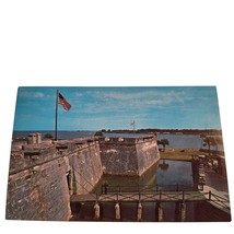 Postcard Castillo De San Marcos National Monument St Augustine FL Chrome - £5.53 GBP