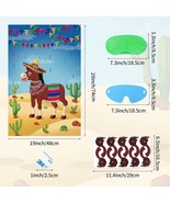 Hxezoc Pin The Tail On The Donkey Party Game With 50 Pcs Tails Large Mex... - €9,40 EUR