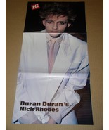 Duran Duran Nick Rhodes Magazine Photo Poster Clipping Vintage 1980&#39;s - $31.83 CAD
