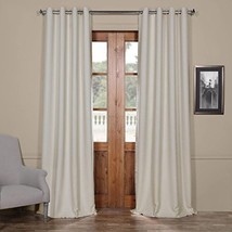 Oat Cream Grommet Room Darkening Curtain - 50 in. W X 120 in. L (1 Panel) - £43.25 GBP