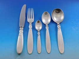 Dolphin by Frigast Denmark Sterling Silver Flatware Service Set 34 pieces - £3,161.49 GBP