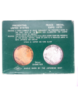 1970 United States Peace Medal Copper and Silver Coin Set Osaka Japan - $178.20