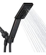 BRIGHT SHOWERS Handheld Shower Head Set High Pressure Hand Held, Rubbed ... - $31.99