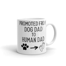 Promoted from Dog Dad to Human Dad Mug, Announcement Mug, Future Daddy Gift, Ann - £14.03 GBP