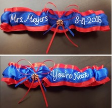 You&#39;re Next + Name &amp; Date sports team garter basketball baseball footbal... - $39.00