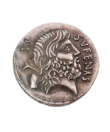 Antigua Medalla Republicana Romana Restrike - Cabeza de Saturno y Roma c... - $13.22