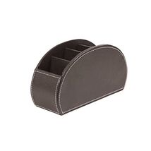 OSCO Faux Leather 5 Part Remote Organiser - Brown  - $45.00