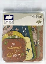 Cloud 9 Design Kensington Gardens 12pc Cardstock 2-Sided Quote Cards NEW... - $3.94