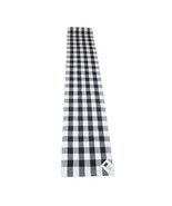 Kinara Madison Buffalo Check Dark Blue &amp; White Table Runner 13x72 inches - $29.69