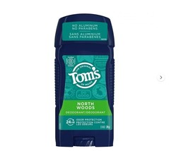 MEN&#39;S TOM&#39;S of Maine, North Woods Deodorant 2.8 oz No Aluminum Parabens - $14.00