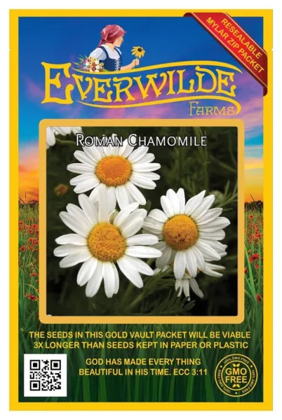 1 Oz Roman Chamomile Wildflower Seeds Farms Mylar Seed Packet Fresh Garden - £31.82 GBP