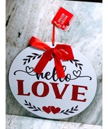Valentine’s Day Wall Hanging Sign. “Hello Love”. ShipN24Hours. 12 Inch - $25.73
