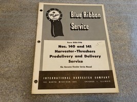 Vintage IH Blue Ribbon Service 140 141 HARVESTER THRESHERS Pre Delivery ... - $19.75