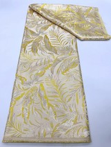 YQOINFKS Dress Bronzing Fabric Jacquard Tulle Nigerian Fabric Wedding Embroidery - £78.30 GBP