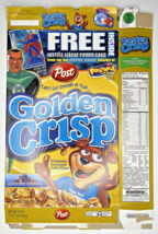 2004 Empty Golden Crisp Justice League Not Included 17OZ Cereal Box SKU U200/273 - $18.99