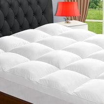 Texartist Queen Mattress Topper For Back Pain, Extra Thick Mattress Pad Cover, - £75.48 GBP