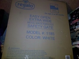 Regalo Easy Open Extra Wide Metal Walk Through Safety Gate Doorway Stair... - $60.00