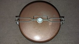 Vintage Cake / Pie Tin Metal Carrier w/ lid &amp; bottom Nice Condition For Age - £42.66 GBP