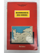 French Fold Out Map of the Normandie Region France - £10.08 GBP