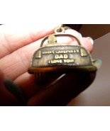 Vintage Car Key Chain Fob Fathers Day &quot; Drive Carefully Dad I Love You&quot; - £11.68 GBP