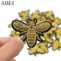 10pcs/lot quality Embroidered Gold Insect Patches Iron Fashion Clothes B... - $12.62