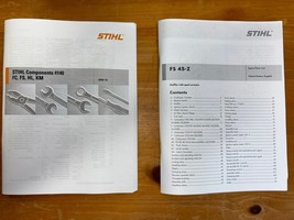 FS45 FS 45 STIHL Trimmer Service Workshop Repair &amp; Illustrated Parts Manual - $27.71