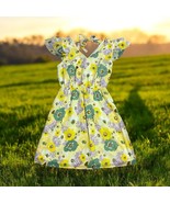 Ann Taylor Factory Floral Sundress Size XSP Yellow Green Lavender Ruffle... - $534.05 MXN
