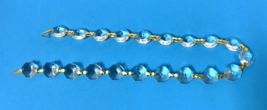 Fancy Cut Prisms Chain Chandelier Crystal w Gold 15&quot; Long 20 Single Crys... - $305.26 MXN
