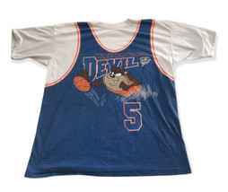 Vintage 1990’s Looney Tunes Tasmanian Devil Basketball Jersey T-Shirt XL RARE - £110.19 GBP