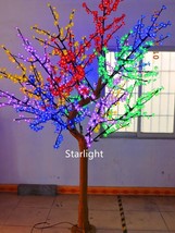 7.5ft LED Christmas Cherry Blossom Tree Light Artificial Natural Trunk Mix Color - £599.93 GBP