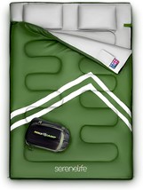 Serenelife Double Sleeping Bag For Adults/Teens With 2, Camping, Hiking. - £40.29 GBP