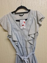 GEORGE  LIGHT BLUE CHAMBRAY DENIM SHORT  DRESS SIZE 14UK - £17.97 GBP