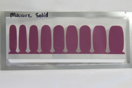 Nail Polish Strips (new) MAUVE SOLID -  18 STRIPS - £8.60 GBP
