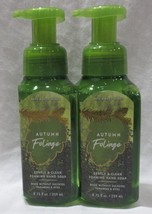 Bath &amp; Body Works Gentle &amp; Clean Foaming Hand Soap Set Lot of 2 AUTUMN FOLIAGE - £19.16 GBP