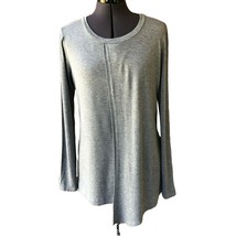 Kut from the Kloth Long-Sleeve Top Tunic Scoop-Neck Asymmetrical Hem S - $14.85