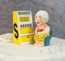 Casino Jackpot Winner Slot Machine And Gambling Grandma Salt And Pepper Shakers - £14.13 GBP