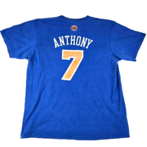 Adidas NBA Carmelo Anthony Men&#39;s XL New York Knicks #7 T-Shirt Blue &amp; Or... - $17.58
