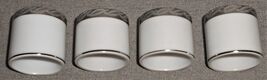 Set (4) FUKAGAWA Porcelain SILVER LICHEN PATTERN #917 Napkin Rings - $31.67