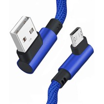 [2Pack 6Ft] Micro Usb Cable Android, 90 Degree Right Angle High Speed An... - £10.16 GBP