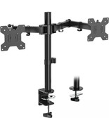 Dual Monitor Mount Desk Clamp On - Up to 27&quot; - Vivitar QUB9010 - $720.08 MXN