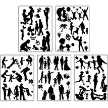 ArtEase 5Pcs Reusable Hollow Painting Silhouette Stencils - Fast Draw Stencil Ar - $35.63