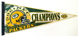 1997 Green Bay Packers Super Bowl 31 NFL Champions Felt Pennant Wincraft Vintage - $28.70