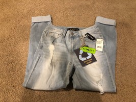 Indigo Rein Skinny Cropped Capri Jeans Size 7 Cuffed Legging New w/ Tags - $18.49