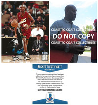 Gary Payton signed Seattle SuperSonics basketball 8x10 photo proof Becke... - $118.79