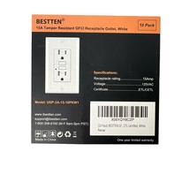 Bestten 10 Pack GFCI Receptacle Outlet-NIB - £45.65 GBP