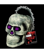 6in Gothic Color Change LED Light SKULL FEATHER MOHAWK Halloween Prop De... - £5.27 GBP