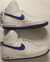 NIKE Air force 1 High Top 2007 White Hyper Blue 315121-114 Basketball Shoes 13 - £129.69 GBP